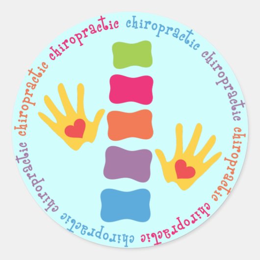 Chiropratique Mains et Stickers Spine (Devant)