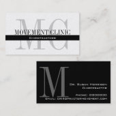 Chiropratique professionnelle Carte de visite Gold (Devant / Derrière)