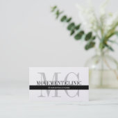 Chiropratique professionnelle Carte de visite Gold (Debout devant)