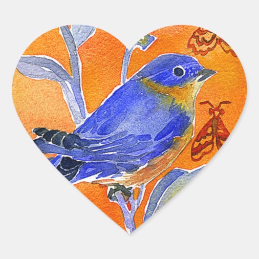 'Chirp' Hart Sticker (Voorkant)