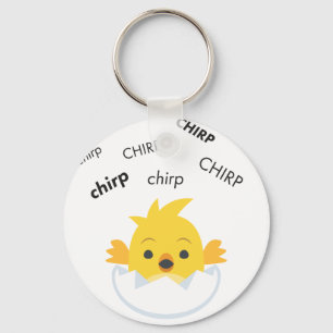 Chirp Hatching Chick Cute Emoji Sleutelhanger