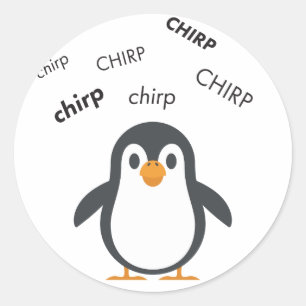 Chirp Penguin Leuke Emoji Ronde Sticker