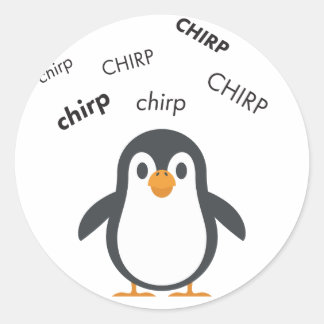 Chirp Penguin Leuke Emoji Ronde Sticker