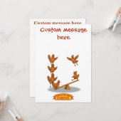 Chirpy Chickens acrobat squad Kaart (Voorkant / Achterkant in situ)