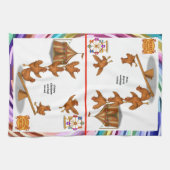 Chirpy Chickens acrobat squad Theedoek (Horizontaal)