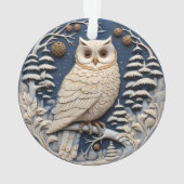 Chirstmas 3D Cute White Owen Animal (dos)