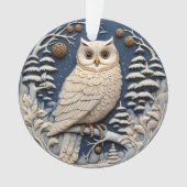 Chirstmas 3D Cute White Owen Animal (devant)