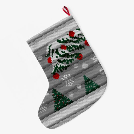 Chirstmas Stocking Custom Blue Kerstmis Stockings Grote Kerstsok (Achterkant (Hangend))