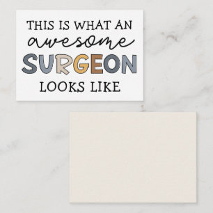 chirurg Geweldige chirurgische ingreep Notitiekaartje