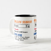 Chirurg zoeken Gift Mok (Voorkant links)