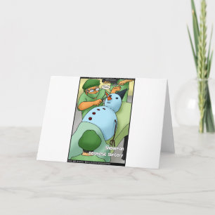 Chirurgie cosmétique Snowman Drôle Cadeaux Cartes 