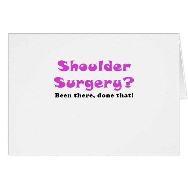 Chirurgie d'épaule là fait cela (Devant horizontal)