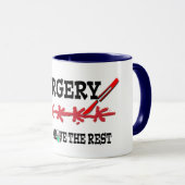 chirurgie une coupe au-dessus de la tasse drôle de (Devant droit)