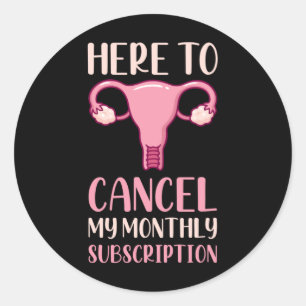 Chirurgie Uterus Verwijdering Hysterectomie Herste Ronde Sticker