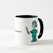 Chirurgien avec des outils Mug (Devant droit)