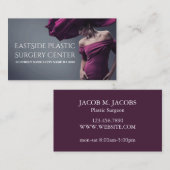 Chirurgien plastique Cosmétique Médicale Carte de  (Devant / Derrière)