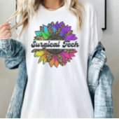 Chirurgisch Tech beroep Rainbow Zonnebloem T-shirt