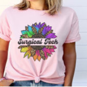 Chirurgisch Tech beroep Rainbow Zonnebloem T-shirt
