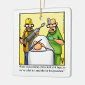 Chirurgische Humor Keramisch Ornament (Links)