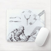 Chirurgische ingreep om een been te amputeren muismat (Met muis)