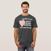 Chirurgische ingreep Survivor T Shirten Zipper Clu T-shirt (Voorkant volledig)