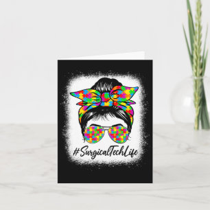 Chirurgische Tech Messy Bun Vrouwen Ondersteuning Kaart