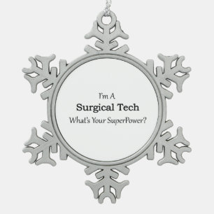 Chirurgische techniek tin sneeuwvlok ornament