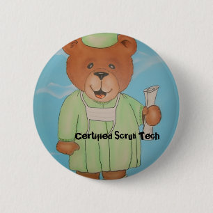 Chirurgische technische geschenken ronde button 5,7 cm