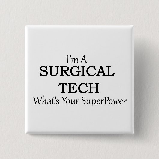 CHIRURGISCHE TECHNOLOGIE VIERKANTE BUTTON 5,1 CM (Voorkant)