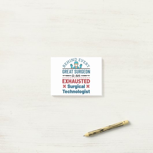 Chirurgische Technoloog chirurgische tech Funny Ge Post-it® Notes (Op bureau)