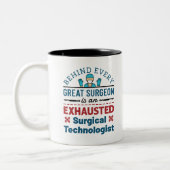 Chirurgische Technoloog chirurgische tech Funny Ge Tweekleurige Koffiemok (Links)