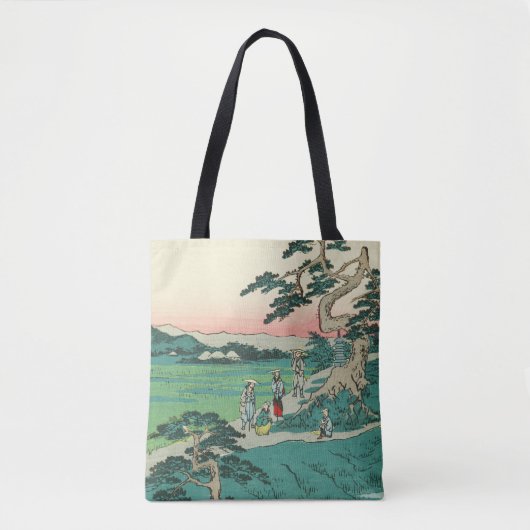 Chiryuu, Japan:  Woodblock Print Tote Bag (Voorkant)