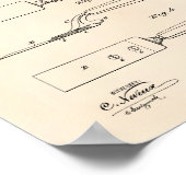 Chisel 1889 Patent Art Old Peper van Carpenter Poster (Hoek)