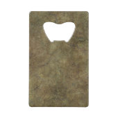 Chiseled Hard Brown Stone Kredietkaart Flessenopener (Voorkant)