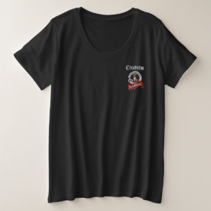 Chisholm Clan Badge & Tartan (Pocket) Grote Maat T-shirt