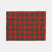 Chisholm Family Tartan Pset Pattern Fleece Deken (Voorkant (Horizontaal))