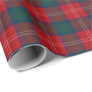 Chisholm Family Tartan Red Scottish Pset Cadeaupapier