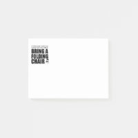 Chisholm Folding Chair Post-It Notes | Noir