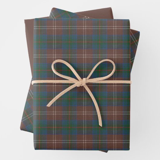 Chisholm Hunting Ancient Original Scottish Tartan Inpakpapier Vel (In situ)