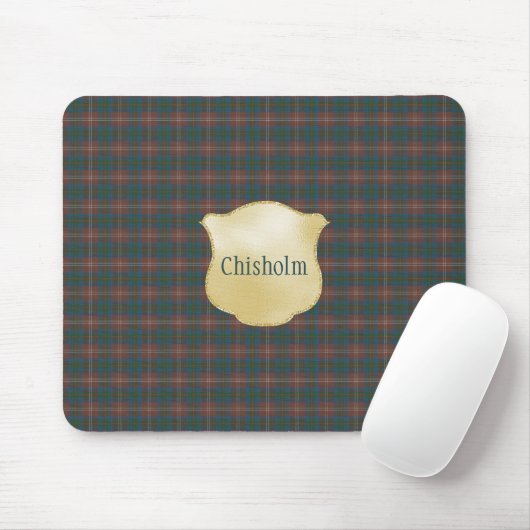 Chisholm Hunting Ancient Original Scottish Tartan Muismat (Met muis)