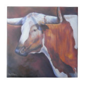 Chisholm Longhorn Tile Tegeltje (Voorkant)