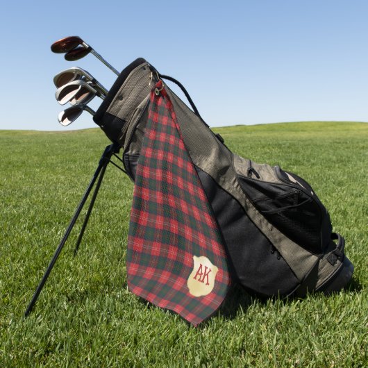 Chisholm Modern Original Scottish Tartan Golfhanddoek (Groen)