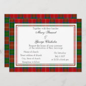Chisholm Scottish Wedding Invitation Kaart (Voorkant / Achterkant)