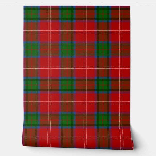 Chisholm Tartan Plaid Schotse clan Behang (Afrollen)