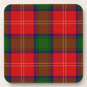 Chisholm tartan red green plaid onderzetter