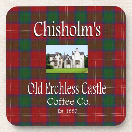 Chisholm's Old Erchless Castle Coffee Co. Drankjes Onderzetter (Voorkant)