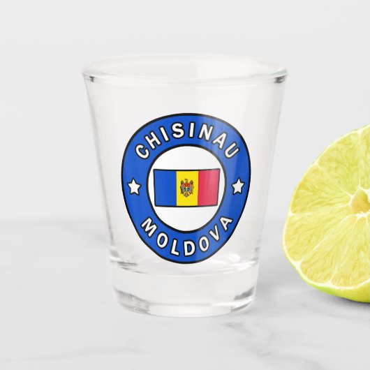 Chisinau Moldova Shot Glas (Voorkant)