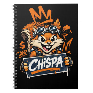 Chispa Graffiti Squirrel Spiral Notebook Notitieboek
