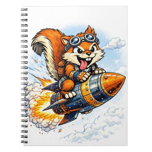 Chispa the Rocket Squirrel Spiral Notebook Notitieboek (Voorkant)