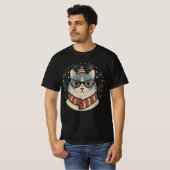 Chistmas cat t-shirt (Voorkant volledig)